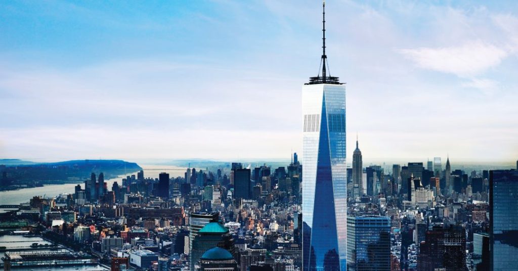 The One World Observatory offering the best views of New York and the best place to visit in New York.